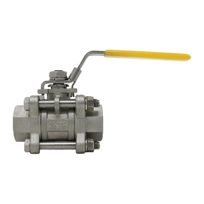 3/8" Ball Valve 1000# 316 3-Piece Socketweld Full Port TCI TC-03S