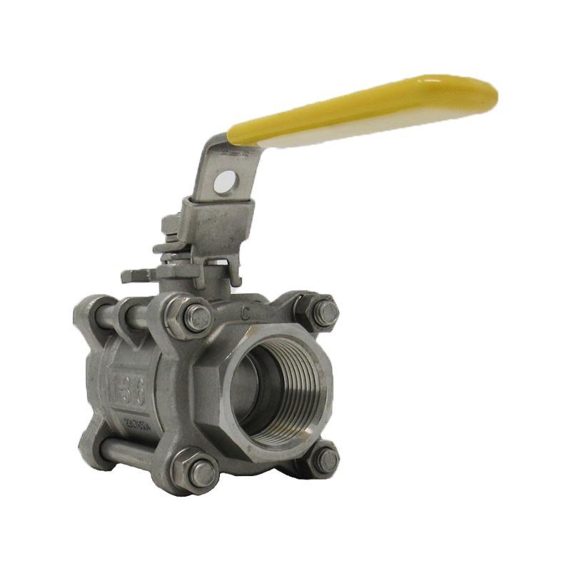 1/4" Ball Valve 1000# 316 3-Piece Threaded x Socketweld Full Port TCI TC-03TS