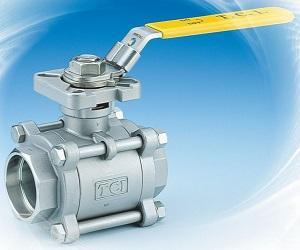 3/4" Ball Valve 1000# WOG 316 ss 3-Piece Socketweld Full Port Direct Mount Pad TCI TC-3000S