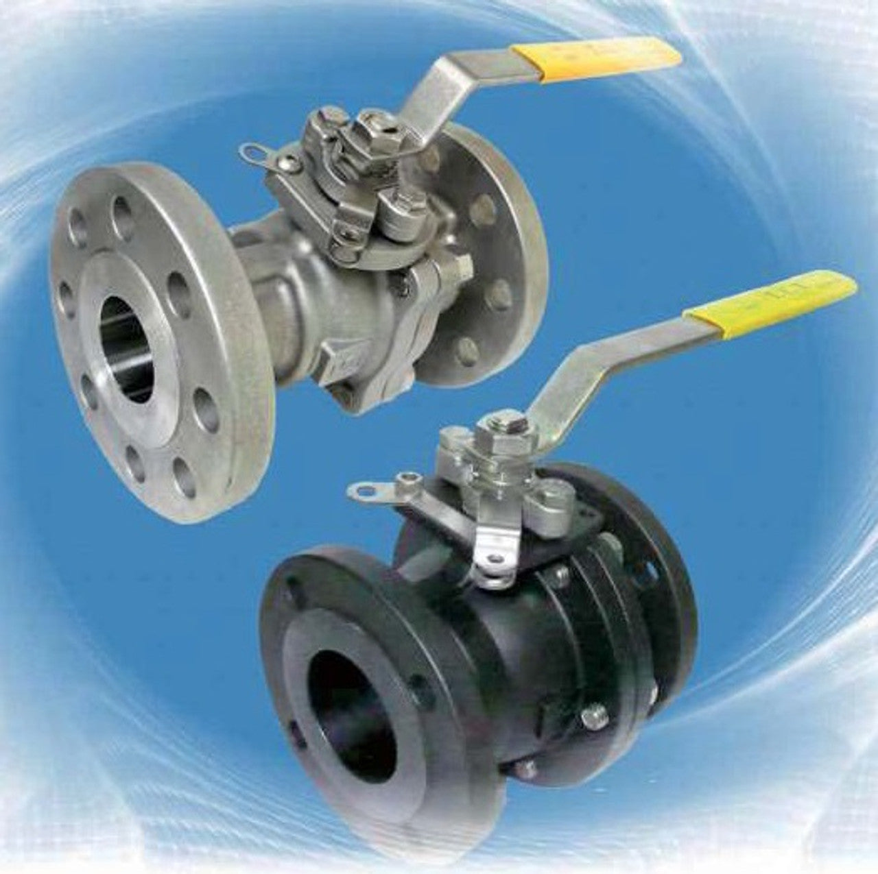 2-1/2" Ball Valve, 300# Flanged Carbon Steel Fire-Safe Full Port 2 Piece TCI #TC-5400FS