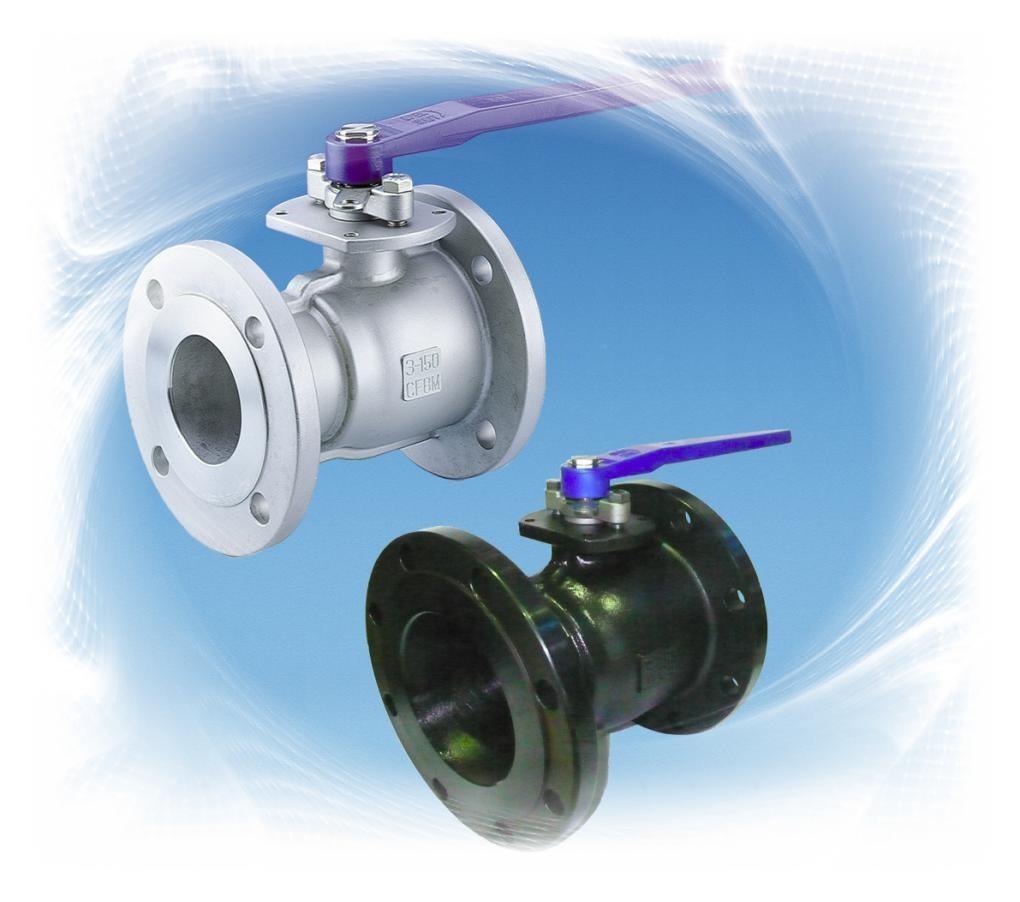 1-1/2" Ball Valve, 150# Flanged Stainless Steel 316 Reduced Port Fire-Safe 2 Piece TCI #TC-6000FS