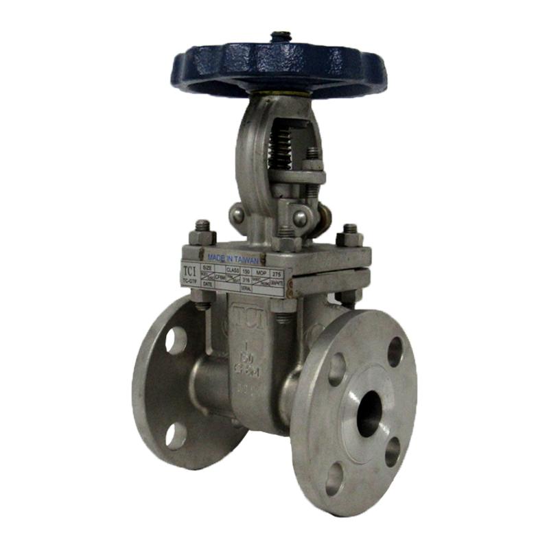 4" Gate Valve 150# Flanged 316 Stainless Steel TCI TC-GTF-ANSI