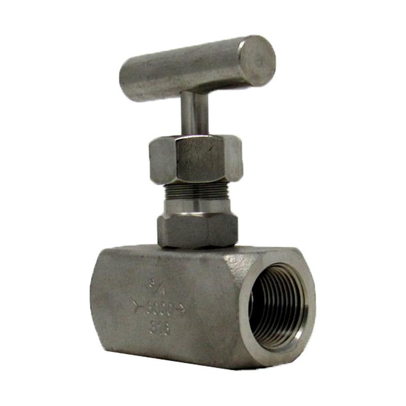 1" Needle Valve 316 Stainless Steel 6000# Threaded End API 598 TCI # TC-NDL