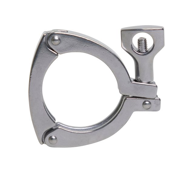 2" Three Segment Clamp W/ Wing Nut -304 3-A Sanitary #W413MHM3P-2
