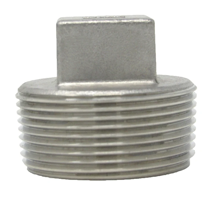 Stainless Square Plug 150# Threaded Fitting - Alternate View