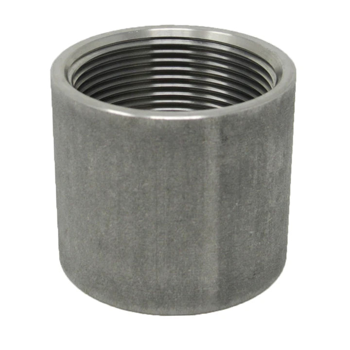Stainless Coupling 150# Threaded Fitting - Side View