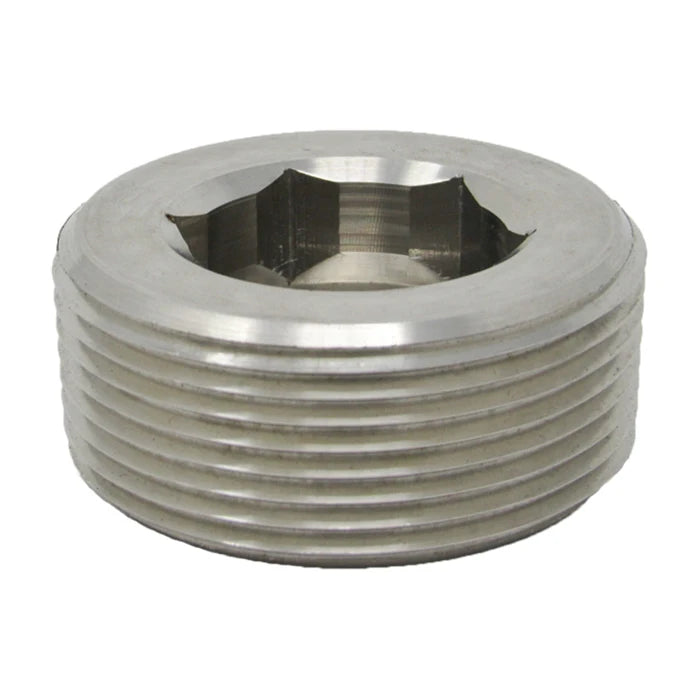 1" Countersunk Threaded Stainless Steel 316 A/SA182 - Side View