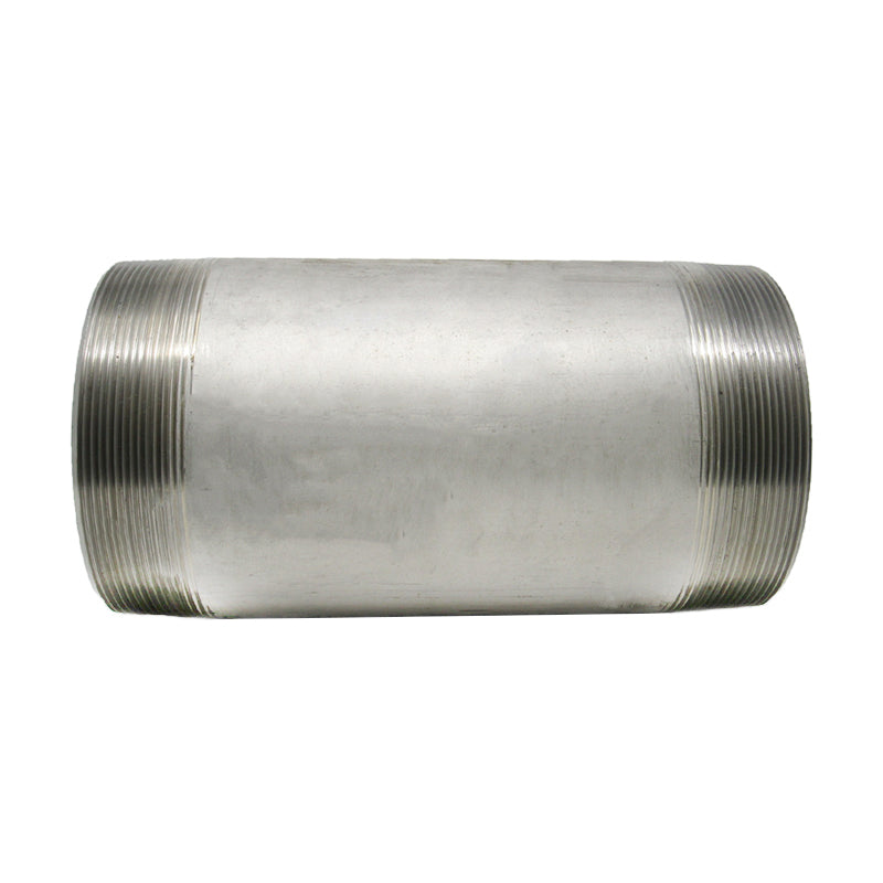 6" x 12" Nipple, Stainless Steel Sch 40 Threaded Both Ends (TBE) 304L NPT