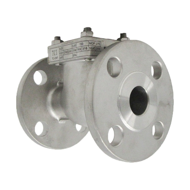 10" Swing Check Valve, Stainless Steel 150# Flanged TCI # TC-CKF