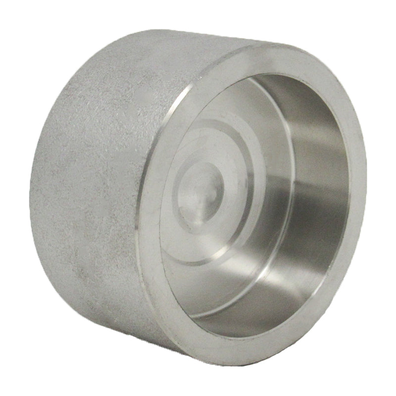 1/8" Cap, Stainless Steel 3000# Socket Weld 316L A/SA182 Pipe Fitting