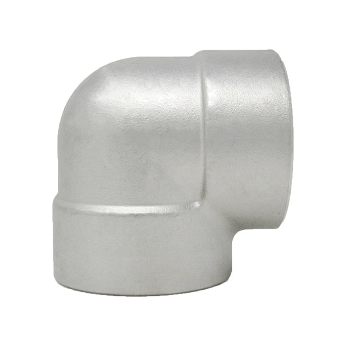 Stainless Steel 3000# Threaded 90 Elbow 304L - Side View