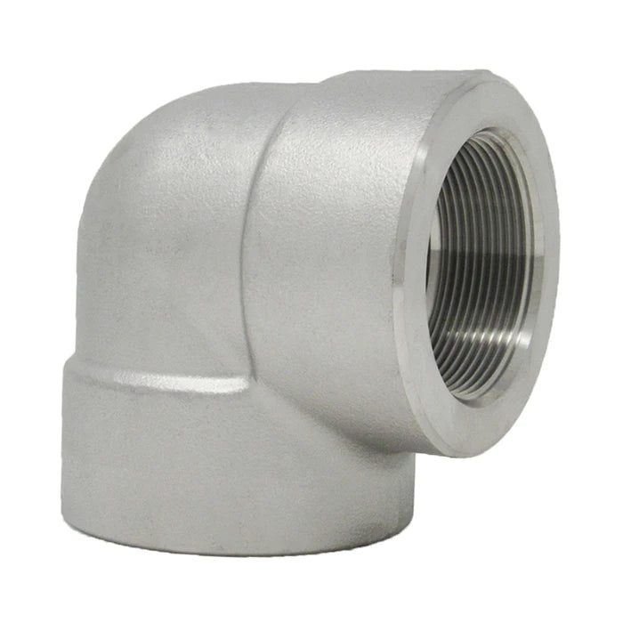 Stainless Steel Threaded 90 Elbow 3000# 304L