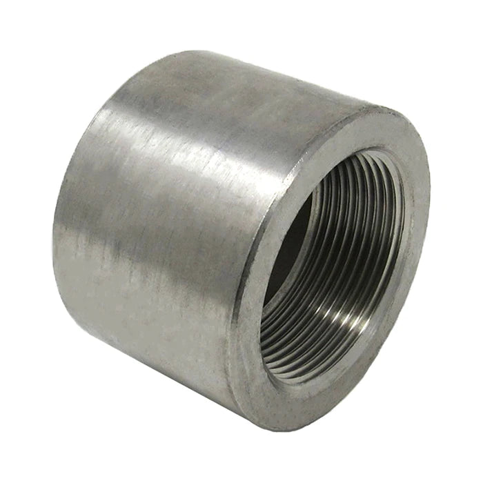Stainless Steel Threaded Cap 3000# 304L - Side View
