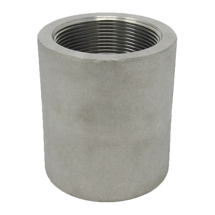 Stainless Steel Coupling 3000# 304L - Side View