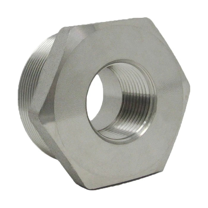 Stainless Steel Threaded Hex Bushing 3000# 304L - Side View
