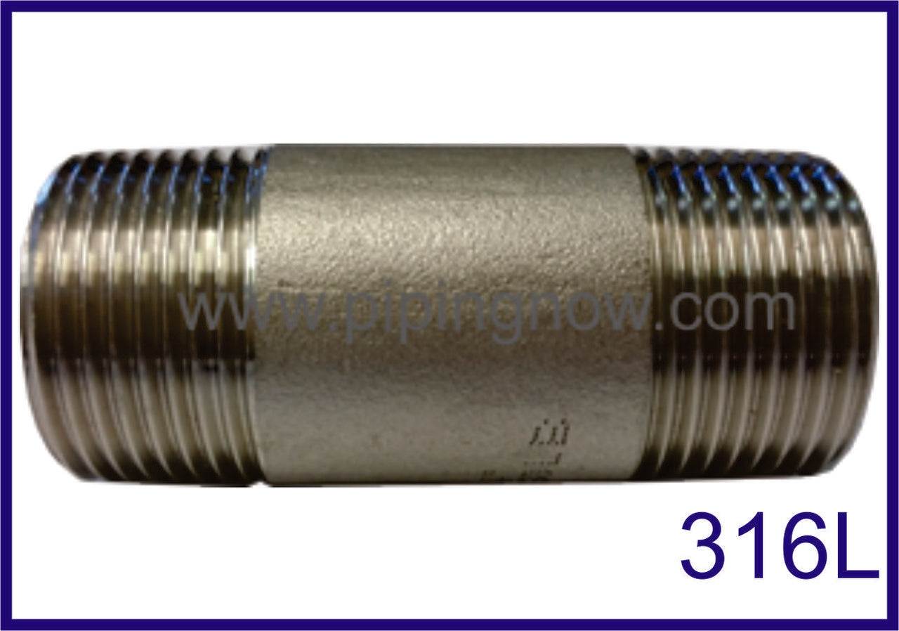 Stainless Nipple Schedule 80 316L