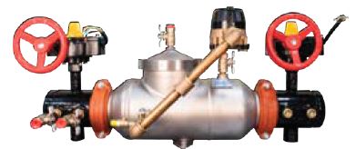 3" Backflow Preventer, Double Check, Detector Assembly Lead-Free , Stainless Steel Body with Butterfly Valves Grooved Connections APOLLO 4ALF600E9