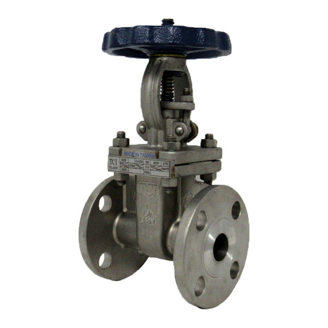2" Gate Valve 150# Flanged 316 Stainless Steel TCI TC-GTF-ANSI