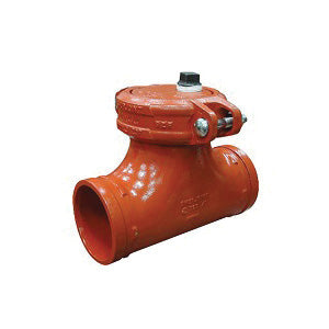 SHURJOINT® SJ7286PE 728 T-Strainer, 6 in Nominal, 13 in OAL, Grooved Connection, Stainless Steel, RAL3000 Red