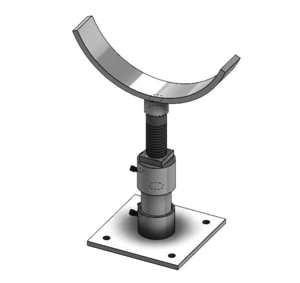 Adjustable Flange Support / Stanchion Galvanized