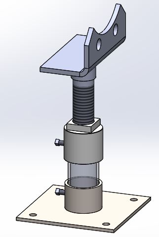 Adjustable Bolt-On Flange Support / Stanchion Galvanized
