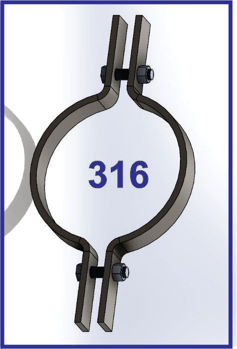 AIS 316 Stainless Steel  Riser Clamp