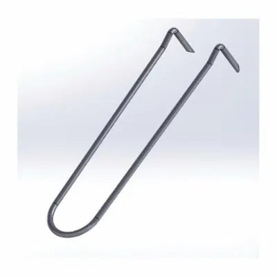 Wire Pipe Hook, 1-1/4 in Pipe, Carbon Steel, Plain, Domestic