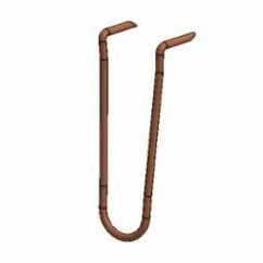 3/4" Pipe, Wire Pipe Hook, Carbon Steel, Copper Plated, Domestic - Empire #235CT07510