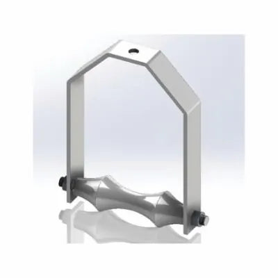 Adjustable Clevis Roller Hanger, 5 in Pipe, 685 lb, Carbon Steel, Electro-Galvanized