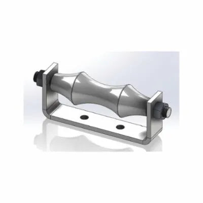 Roller Chair, 14 in Pipe, 3130 lb, Carbon Steel, Electro-Galvanized