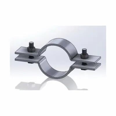 Riser Clamp, 1-1/2 in Pipe, 5/16 in Bolt, Carbon Steel, Electro-Galvanized