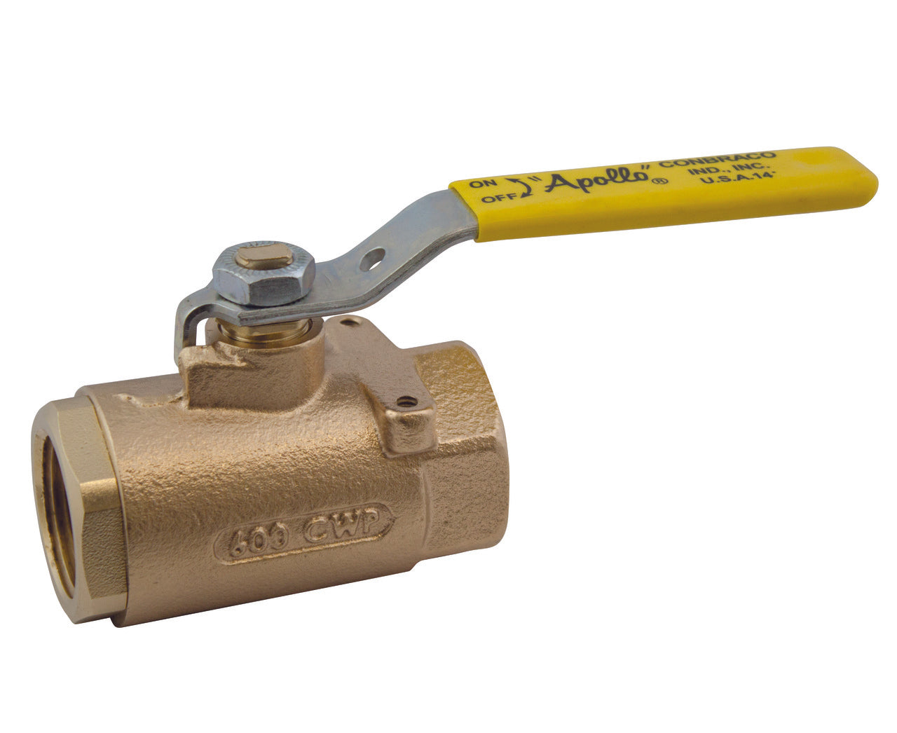 Apollo 71 series bronze ball valve with mounting pad