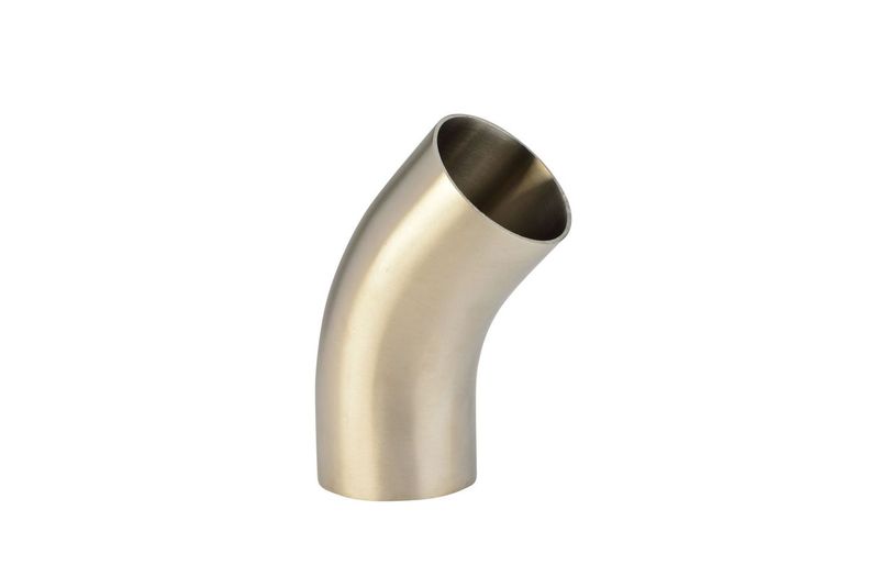 2-1/2" Sanitary 45 Elbow Weld End 304 SS L2KS 3A