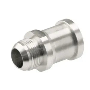 Split Flange Head Adapters, Stainless Steel, Straight, 1" Male JIC Side 1, 1" C61 Side 2, 4600psi Rated - 300-16-16-SS