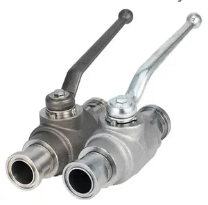 2-Way Round Body Flange Head Ball Valve, 5000psi rated, Carbon Steel, 2" SAE C62 with Lock - ABS6#32-11DBL