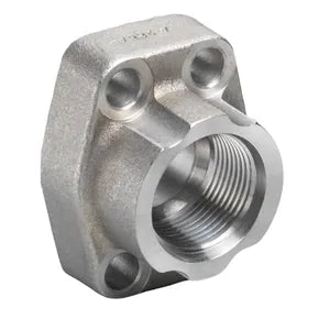 1-1/4" Code 61 SAE ORB Threaded Flange, Carbon Steel, O-Ring Groove, Kit - W46-20-20U