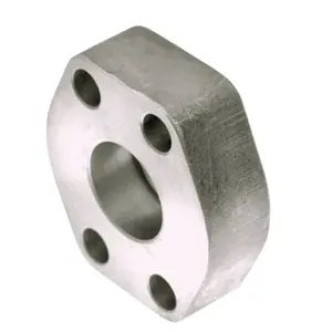 2" Tube x 2" Code 62 Flat Socket Weld Tube Flange, Carbon Steel, No Bolts/O-Rings - W63-32-32