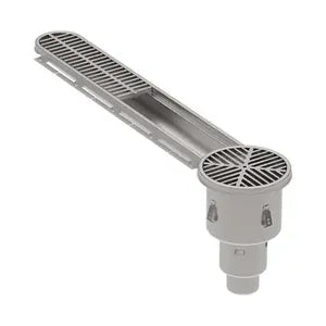 6"(147) W x 11'(3409) HygienicPro SS Trench Drain - 19" H End Out - BHG-4EOM-X11