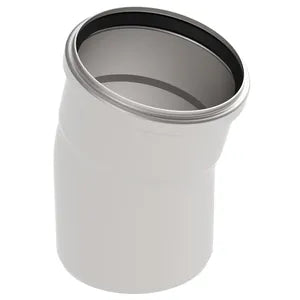 Blucher® 820.015.110 S, B4-15-316 Type 820.015 15 deg Bend, 110 mm Nominal, Push-Fit End Style, 316/316L Stainless Steel