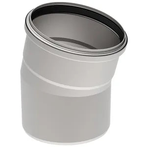 Blucher® 820.015.160 S, B6-15-316 Type 820.015 15 deg Bend, 160 mm Nominal, Push-Fit End Style, 316/316L Stainless Steel