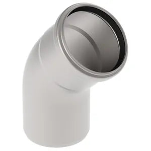 Blucher® 820.045.075 S, B3-45-316 Type 820.045 45 deg Bend, 75 mm Nominal, Push-Fit End Style, 316/316L Stainless Steel