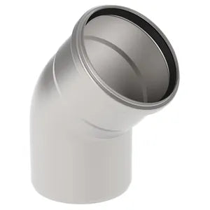 Blucher® 820.045.110 S, B4-45-316 Type 820.045 45 deg Bend, 110 mm Nominal, Push-Fit End Style, 316/316L Stainless Steel