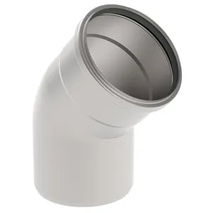 Blucher® 820.045.125 S, B5-45-316 Type 820.045 45 deg Bend, 125 mm Nominal, Push-Fit End Style, 316/316L Stainless Steel