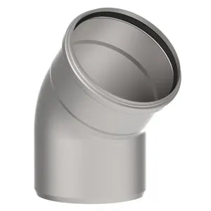 Blucher® 820.045.200 S Pipe Elbow, 200 mm Nominal, Stainless Steel, Import