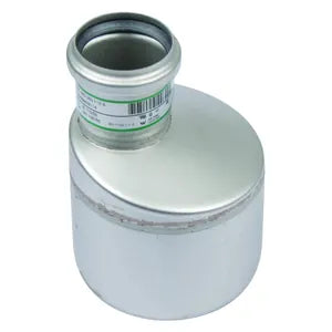 Blucher® 850.050.110 S, EI-4X2-316 Type 850 Increaser Eccentric, 110 x 50 mm Nominal, Push-Fit End Style, 316/316L Stainless Steel