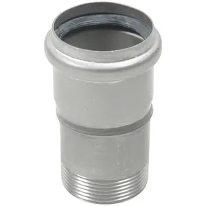 Blucher® 886.050.040 S MA-316, MA-1-1/2X2-316 Male Adapter With EPDM Sealing Ring, 2 x 1-1/2 in Nominal, MNPT End Style, 316/316L Stainless Steel, Import