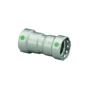 MegaPress® 25010 Pipe Coupling With Stop, 1 in Nominal, Press End Style, Carbon Steel, Import - (Only sold in box quantities of 5)