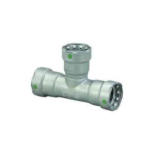 MegaPress® 25400 Pipe Tee, 2 x 2 x 1-1/2 in, Press, Carbon Steel, Import