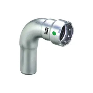 MegaPress® 90030 90 deg Street Elbow, 1/2 in, Fitting x Press, 316 Stainless Steel, Import - (Only sold in box quantities of 10)