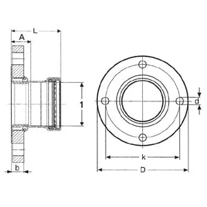 MegaPress® 90720 5159XL Adapter Flange-1